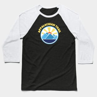 Appalachian Trail Abstract Mountains Baseball T-Shirt